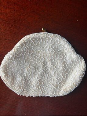 Vintage 1950’s - 60’s Elegant Belgian Beaded Coin Purse Small Clutch Lazarus